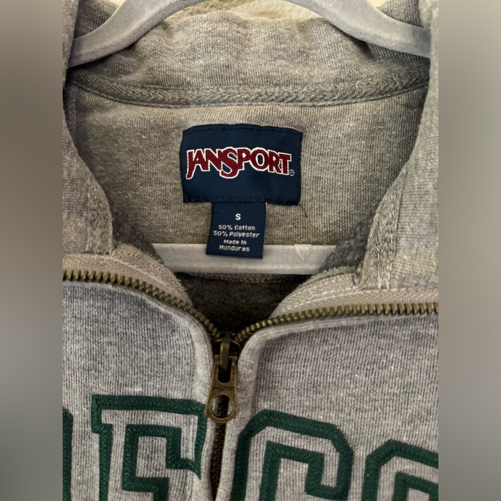 Oregon Ducks grey half zip sweatshirt - Picture 4 of 5